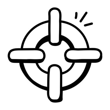 hedef simge vektör illüstrasyonu