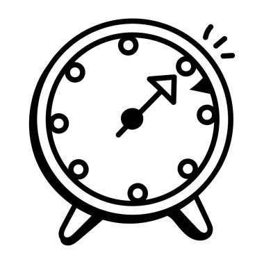 Saat. Web simgesi basit illüstrasyon