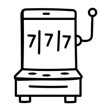 Kumarhane ikonu. Basit resimleme 