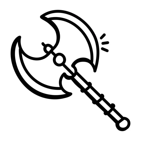 Medieval Weapon Icon Vector Illustration — Stock Vector