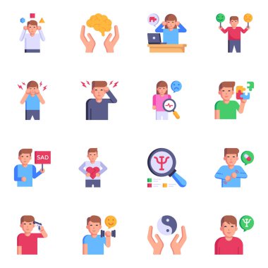 Web tasarımı için vektör simgeleri kümesi