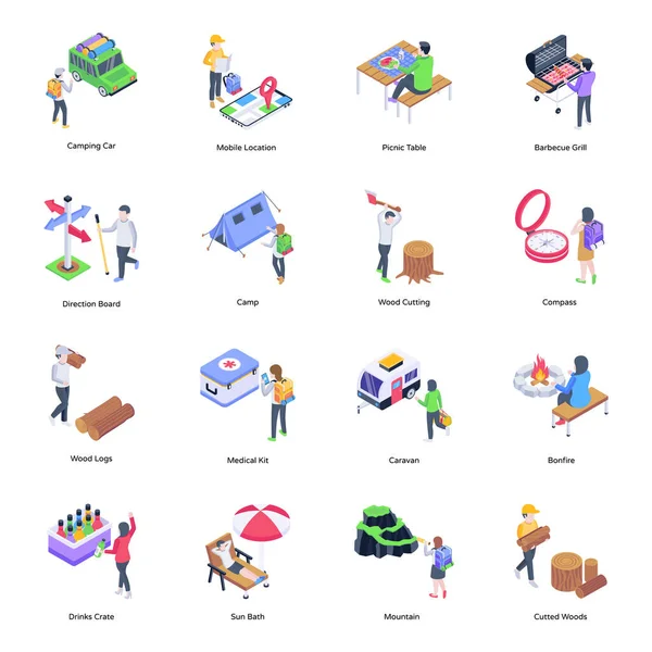 Kamp Simgeleri Koleksiyonu