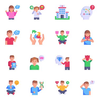 Web tasarımı için vektör simgeleri kümesi