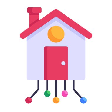 Otomasyon çizgi filmi, vektör illüstrasyonuName