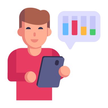 İş Sohbeti çizgi filmi, vektör illüstrasyonu