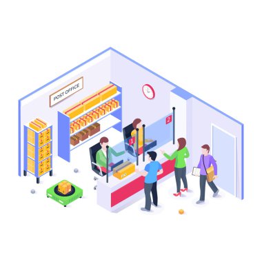 Postane vektör illüstrasyonu