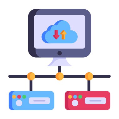 Bulut hesaplama. Web simgesi