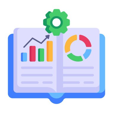 İş Öğrenme karikatürü, vektör illüstrasyonu