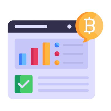 finansal rapor, vektör illüstrasyonu