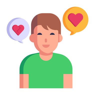 Ruh hali değişimleri karikatürü, vektör illüstrasyonu