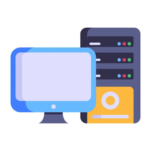 Computer Monitor Driver Vector Illustration — 图库矢量图片