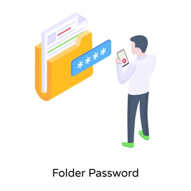 dizin parola simgesi. Basit tasarım