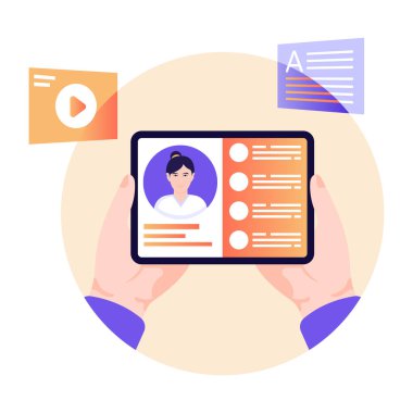 Görüntülü konuşma. Web simgesi