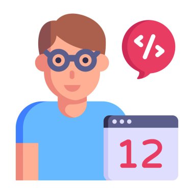 Oyun Salımı çizgi filmi, vektör illüstrasyonu