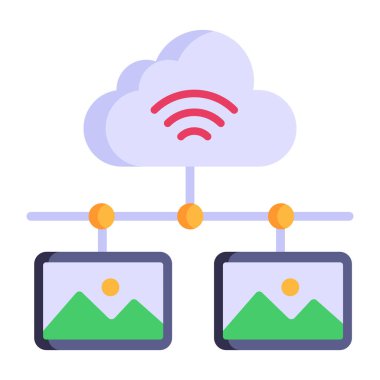 Bulut hesaplama. Web simgesi