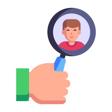 Arama simgesi vektör illüstrasyonu