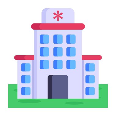 Hastane binası. Basit tasarım