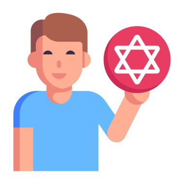 Sihirli Heceleme karikatürü, vektör çizimi 