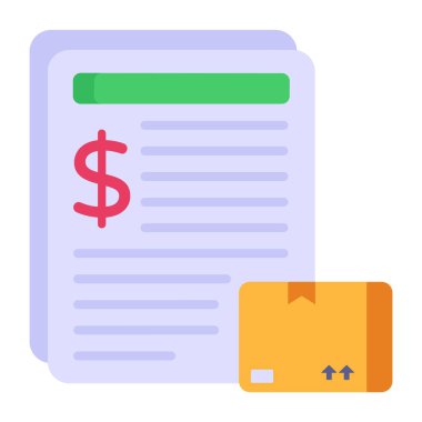 belge dosyası ve kredi kartı düz simgesi