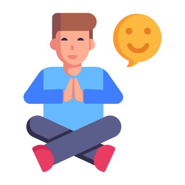 Man avatar karakter vektör çizimi tasarımı