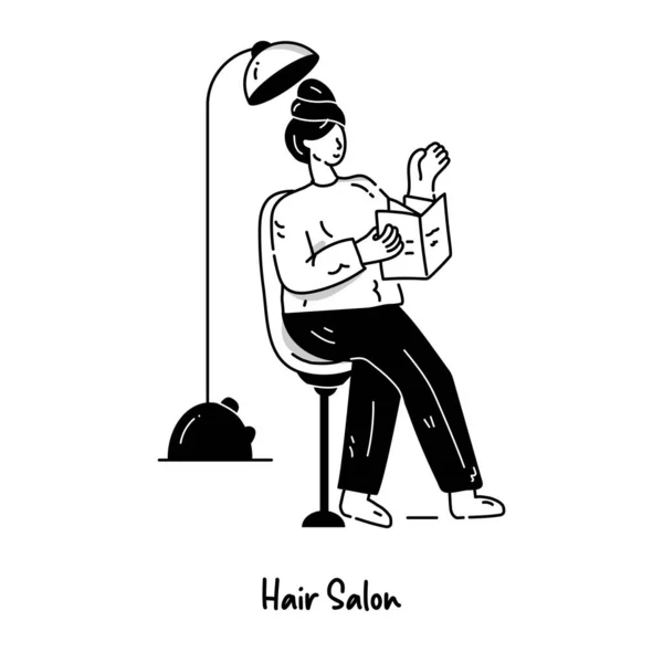 Hair Salon Icon Vector Illustration Design — Stockvector