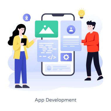 Kontrol listesi olan genç bir kadının vektör çizimi