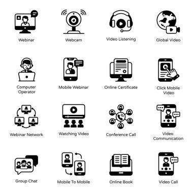 seo modern simgesinin vektör illüstrasyonu