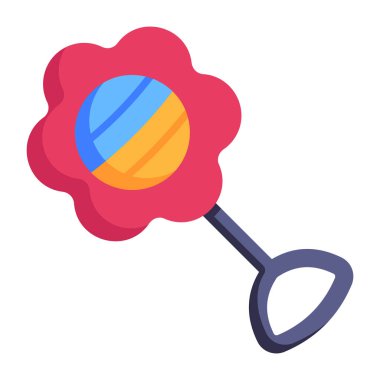 Bebek çıngırağı. Basit resimleme