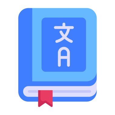 Kitap. Web simgesi basit illüstrasyon