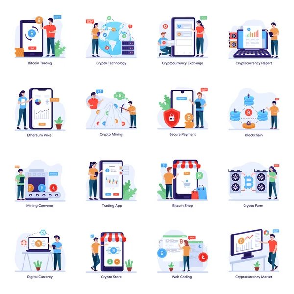 Web tasarımı için vektör simgeleri kümesi