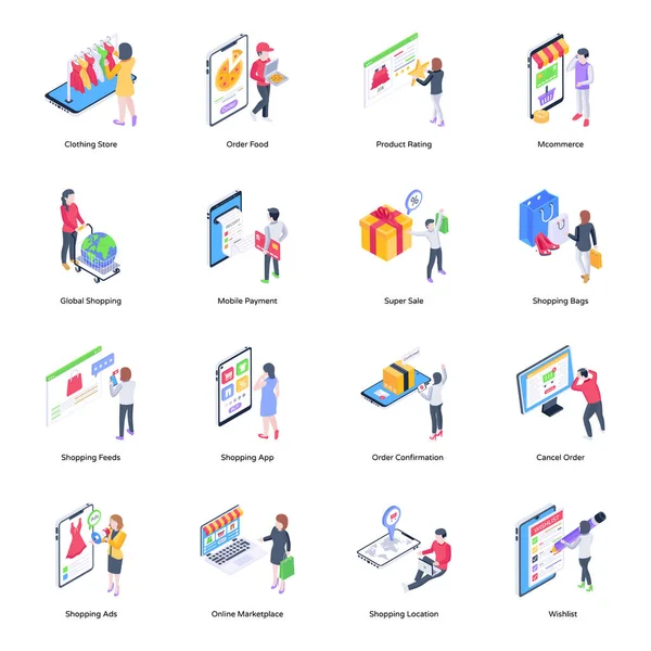 iş ve finans daire simgeleri ayarlandı. vektör illüstrasyonu