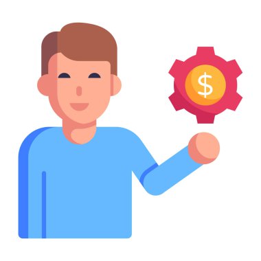 Dolar işareti vektör illüstrasyonuName 