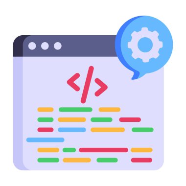 Software Development cartoon, vector illustration