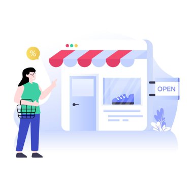 İnternetten alışveriş. Web simgesi