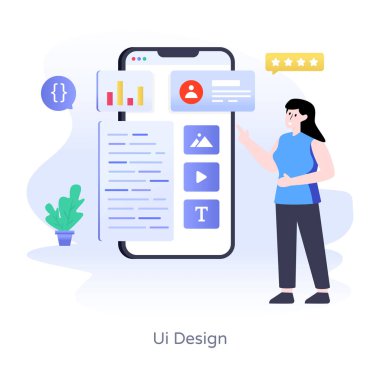 Akıllı telefonu olan ve kısa mesajlı panosu olan kadın