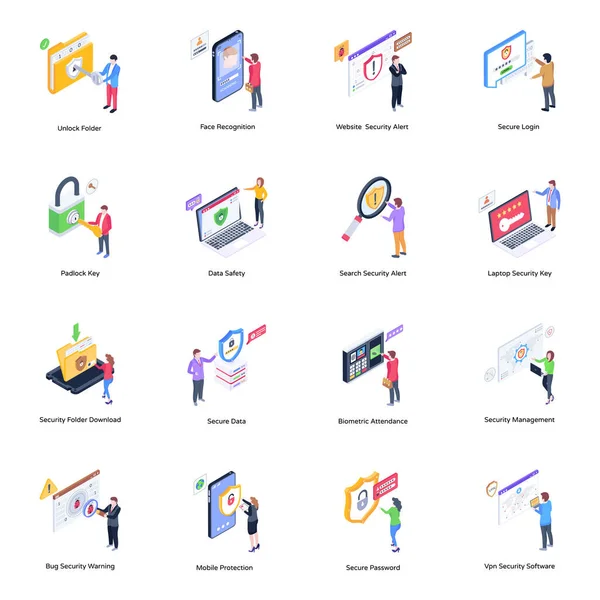 İş simgeleri ayarlandı. Vektör illüstrasyonu