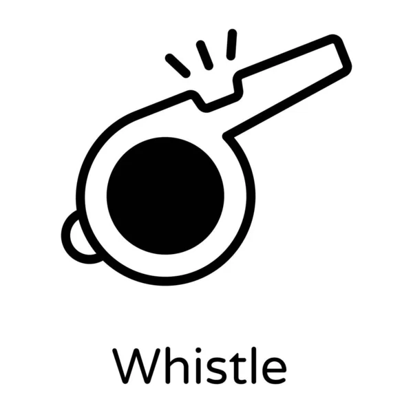 Whistle Cartoon Vector Illustration — 图库矢量图片