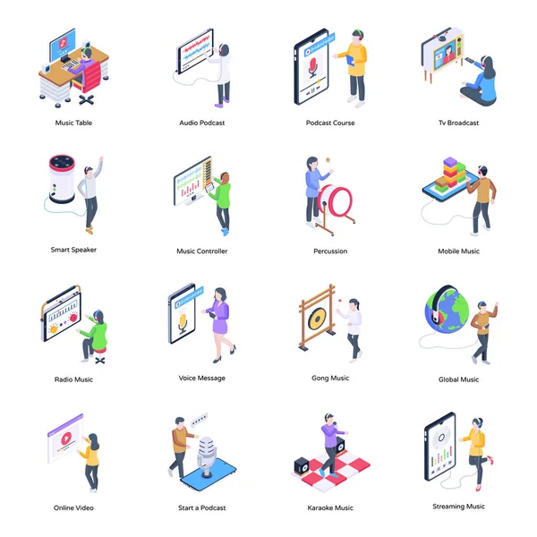 iş ve finans daire simgeleri ayarlandı. vektör illüstrasyonu