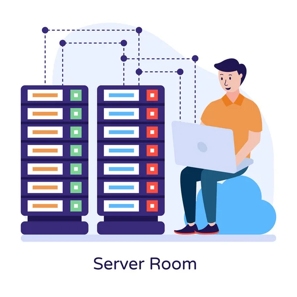 Base Dados Ícone Web Ilustração Simples —  Vetores de Stock