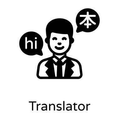 Çalışan düz vektör simgesi.