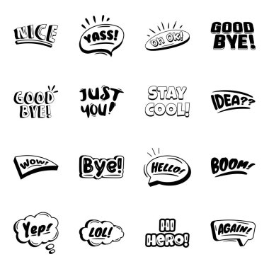 El çizimi karalama harfleri. vektör illüstrasyonu.