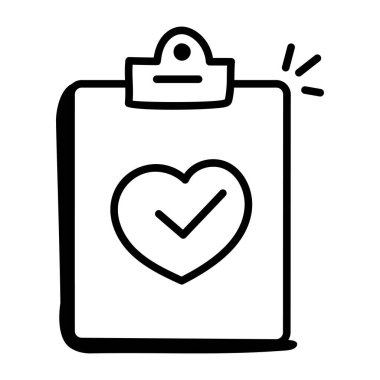 Kalp ikonu vektör illüstrasyon tasarımlı pano