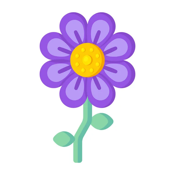 Ícone Flor Ilustração Vetorial Simples — Vetor de Stock