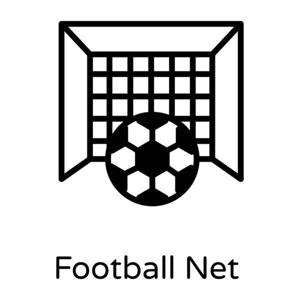 Voetbal Web Icoon Eenvoudige Illustratie — Stockvector