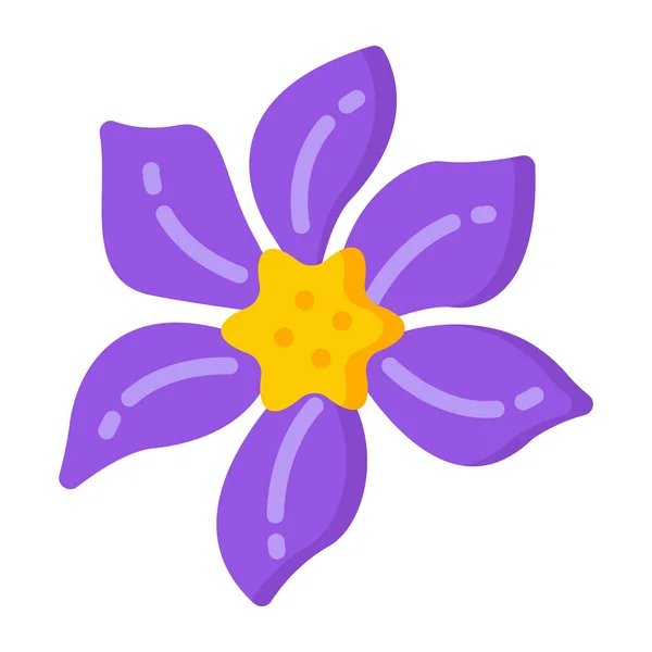 Icono Flor Ilustración Simple Vector — Vector de stock