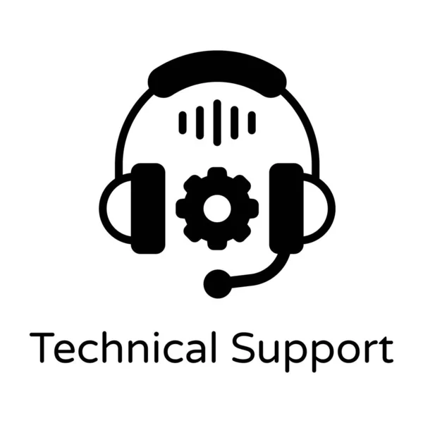 Technical Support Cartoon Vector Illustration — Stock Vector