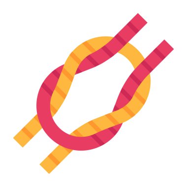 Düğüm çizgi filmi, vektör illüstrasyonu