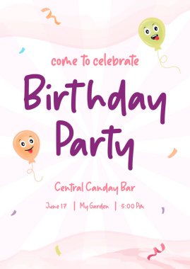 İyi ki doğdun, vektör illüstrasyonu