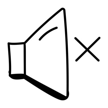 Konuşmacı. Web simgesi basit illüstrasyon