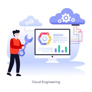 seo modern simgesinin vektör illüstrasyonu